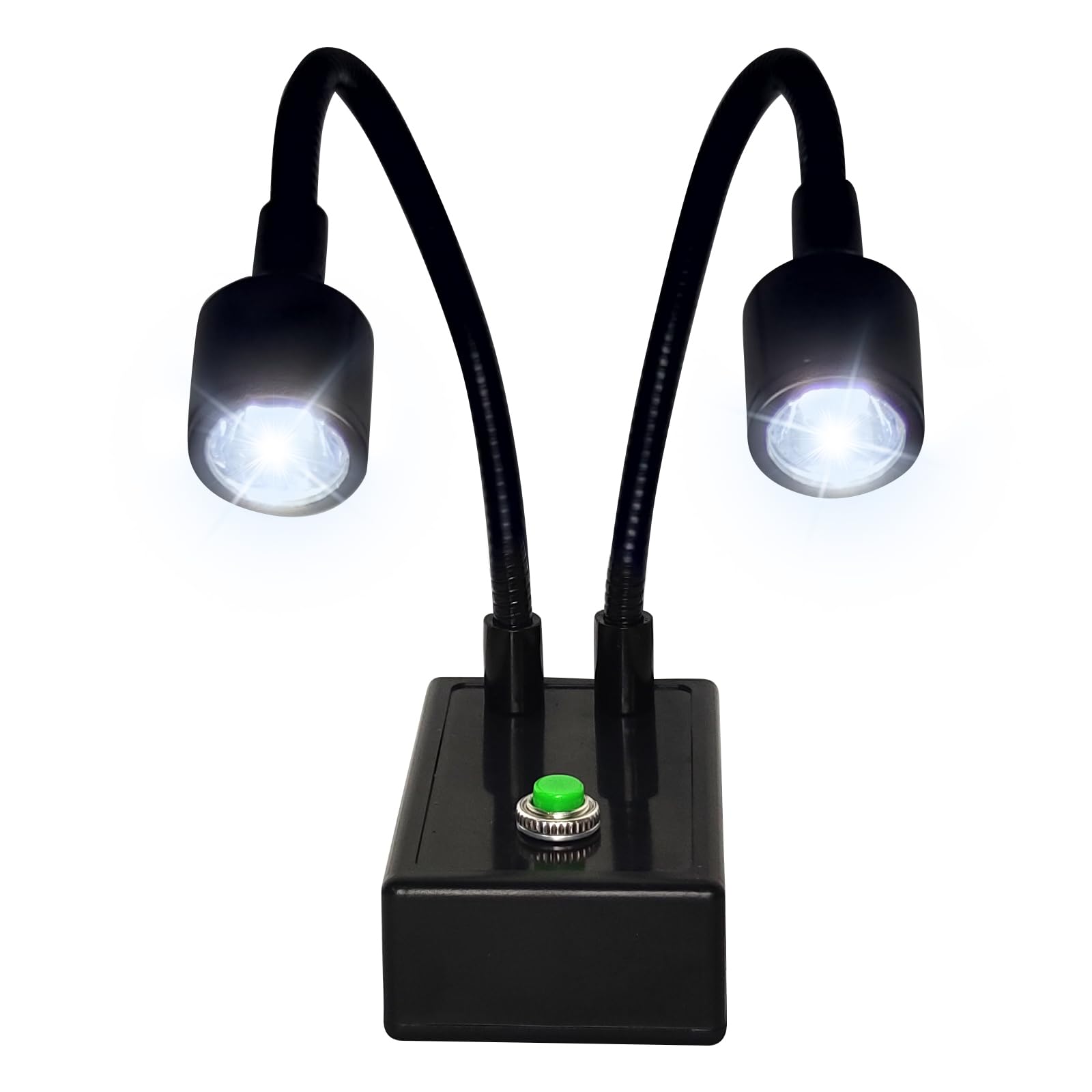 Microscope Articulated Arm Stand Gooseneck Light Set, Dual Gooseneck Spot Light C Mount Lens Holder 26Mm 52Mm Adjustable Clamp,